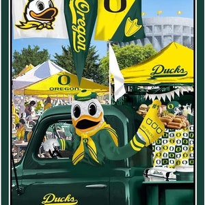 Oregon Ducks - Tailgate Panel - Fabric by the Yard