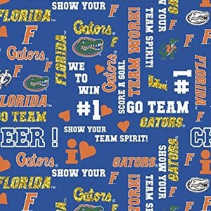 Florida Gators - Glitter - Fabric by the Yard