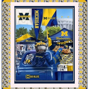 Michigan Wolverines - Panneau de hayon - Ensemble de courtepointe