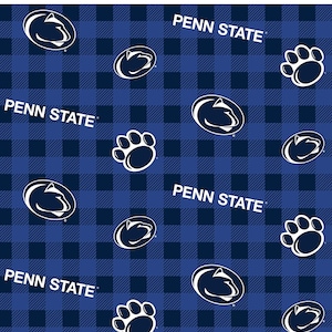 Penn State Nittany Lions - Flannel Check - Fabric by the Yard
