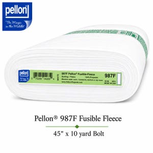 Pellon® 987F Fusible Fleece – 45" x 10 yard Bolt (White)