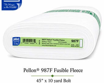 Pellon® 987F Fusible Fleece – 45" x 10 yard Bolt (White)
