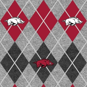 Arkansas Razorbacks - Fleece - Heather Argyle