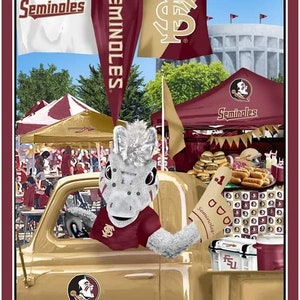 Florida State Seminoles - Pannello portellone posteriore - Tessuto al pannello