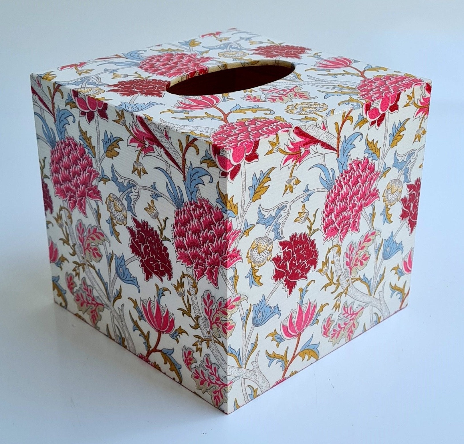 Boîte à Mouchoirs Décorative En Bois - Housse De Rangement Pour Table - Rose - 3