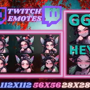 8 Dunkelfee Twitch Emotes
