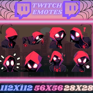 8 Spider-Verse inspired Spider-Boy Twitch Emotes