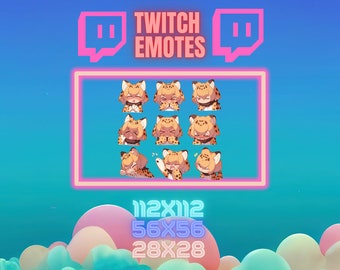 9 Gepard Mädchen Twitch Emote