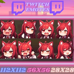 赤毛のキツネ/猫娘のTwitchエモート8選