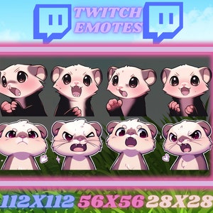 8 Ferret Twitch Emotes