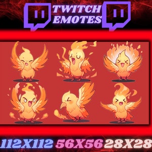 6 Phoenix Twitch emotes