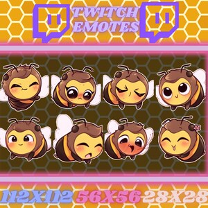 8 Bee Twitch Emotes