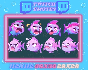 8 Fish Twitch Emotes