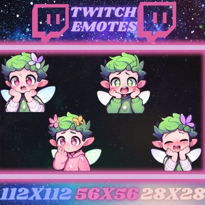4 Fairy Boy Twitch Emotes