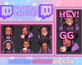 8 Black Girl Twitch Emotes