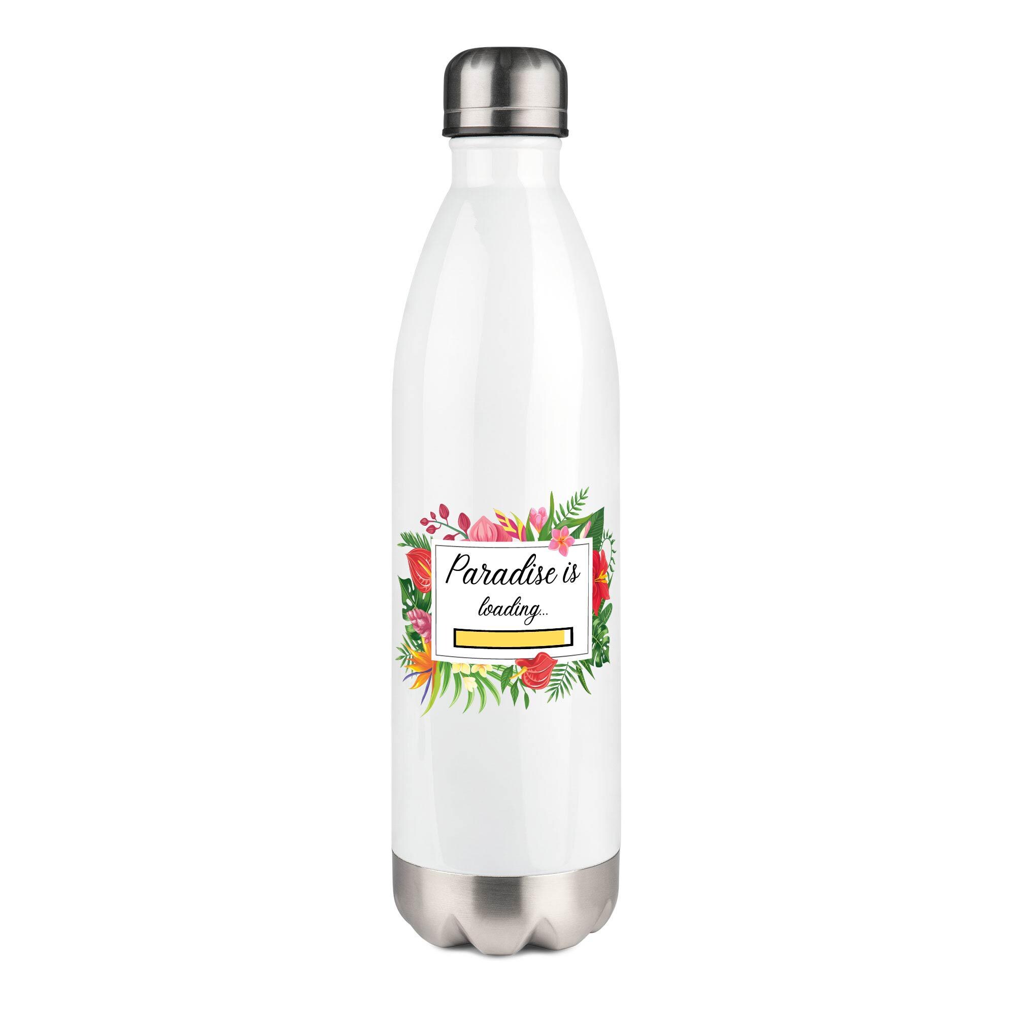Thermosfles van roestvrij staal - Paradise is loading - JW gift
