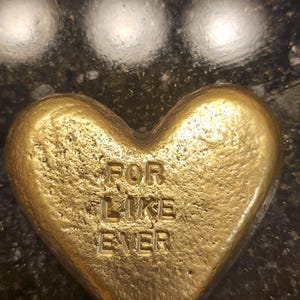 Bronze (8th anniversary) Heart Personalized