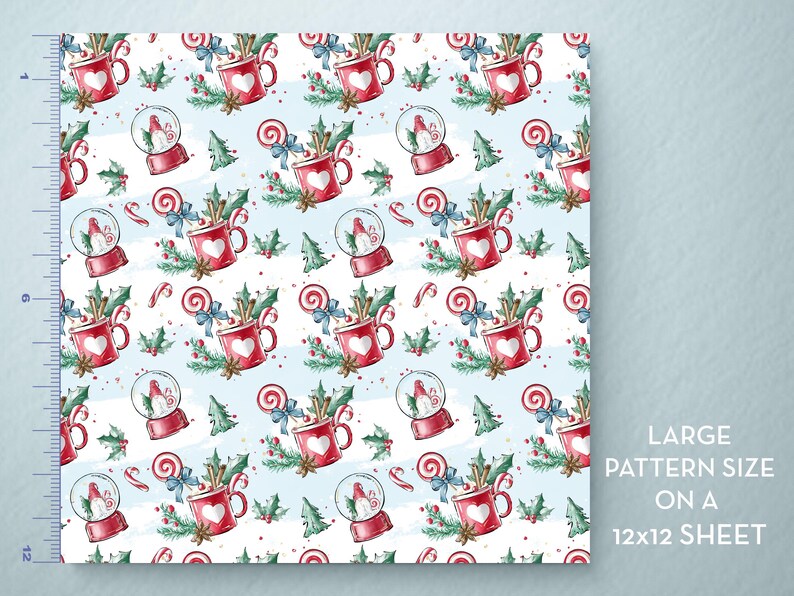 Cute Christmas Vinyl, HTV, Indoor Vinyl, Printed Vinyl, Patterned Vinyl