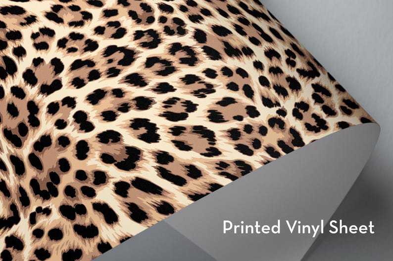 Leopard Color Htv Leopard Print Vinyl, HTV, Indoor Vinyl, Printed Vinyl, Patterned Vinyl ...