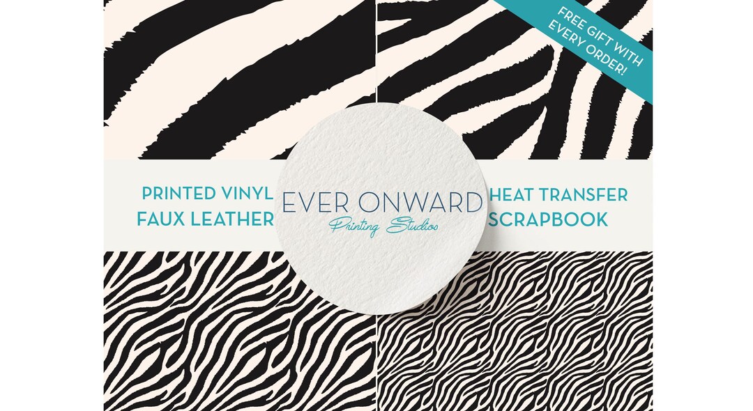 Zebra Stripes Vinyl, HTV, Indoor Vinyl, Printed Vinyl, Patterned Vinyl ...