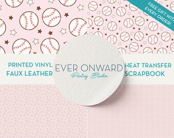 Baseball Vinyl, HTV, Indoor Vinyl, Printed Vinyl, Patterned Vinyl, Marine Vinyl, Printed Faux Leather, Siser HTV,