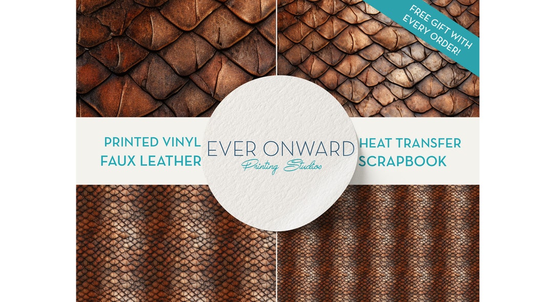 Brown Dragon Scales Vinyl, HTV, Indoor Vinyl, Printed Vinyl, Patterned