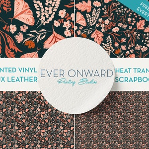 Dark Pink Boho Vinyl, HTV, Indoor Vinyl, Printed Vinyl, Patterned Vinyl, Marine Vinyl, Printed Faux Leather, Siser HTV