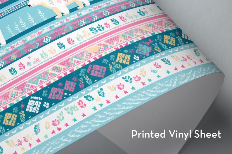 Cute Christmas Vinyl, HTV, Indoor Vinyl, Printed Vinyl, Patterned Vinyl