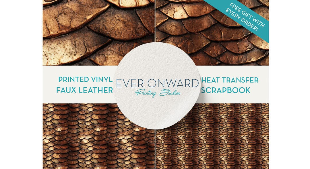 Gold Dragon Scales Vinyl HTV Indoor Vinyl Printed Vinyl Etsy