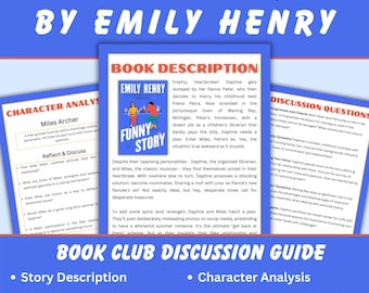 Funny Story Book Club Discussion Guide, Emily Henry (Printable)
