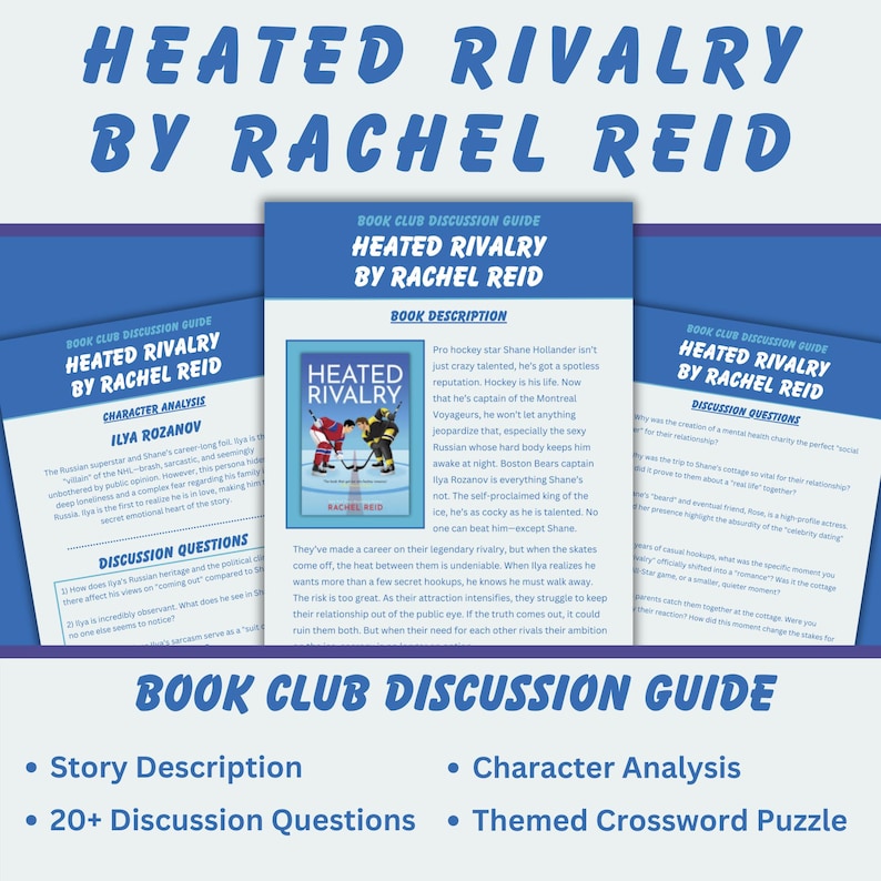 Heated Rivalry Trivia Questions Pdf Heated Rivalry by Rachel Reid Book Club Discussion Guide - Printable - Etsy
