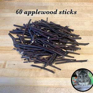 Organic Applewood & Pear Sticks: Small Pet Chew Toys