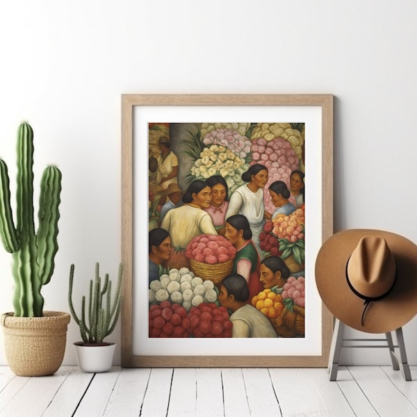 Mexican Wall Art, Calla Lily Flower Print, Southwestern Botanical Decor, Mexico Hacienda Style Artwork, Housewarming Gift for Latino Wedding