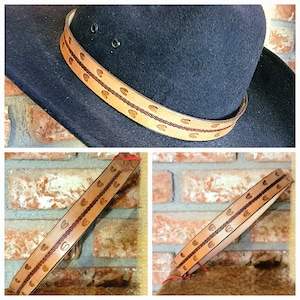 Leather hat band