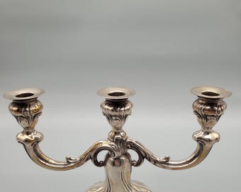 Antique Art Nouveau 925 Silver Candlestick Candlestick