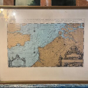 Cartography graphic, Carte Nouvelle des Costes De Hollande 33 x 41 cm