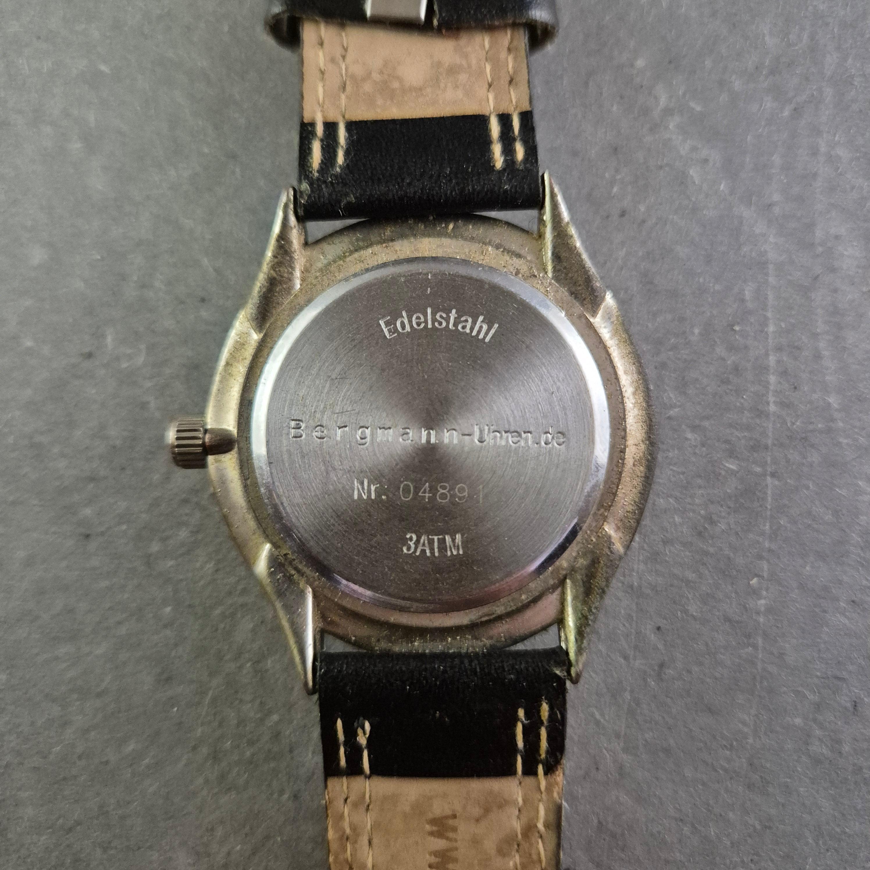 Bergmann Genuine Leather Uhr Bergmann Men's Watch – Classic Design