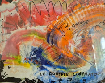 Jean-Pierre Corpataux (geb. 1950) Acrylgemälde Farbige Komposition
