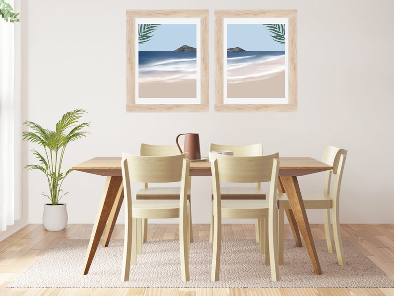 Modern Organic Wall Art Beach Landscape Ocean Wall Etsy
