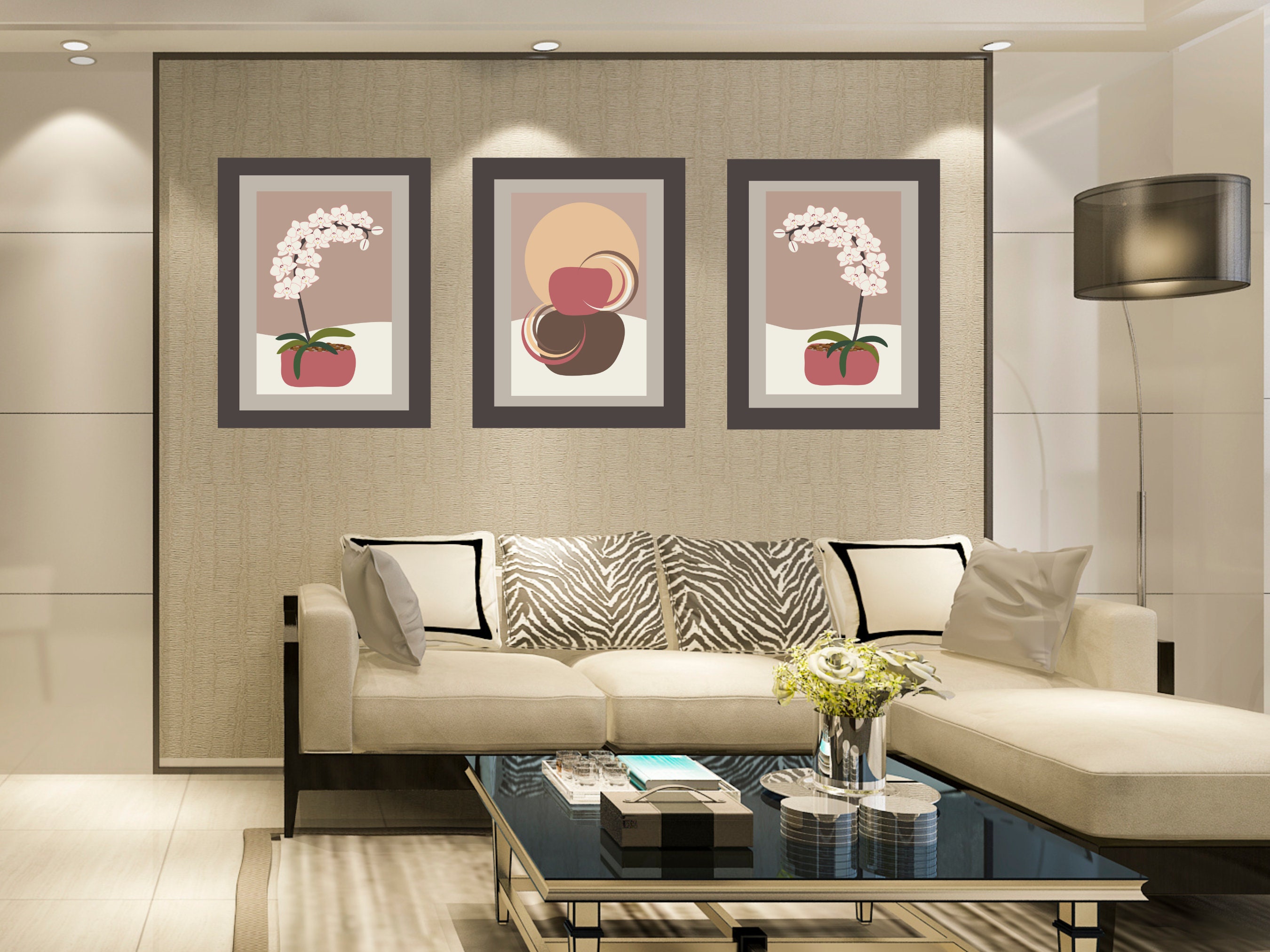 Modern Organic Wall Artminimalist Wall Art Mid Century Wall Etsy