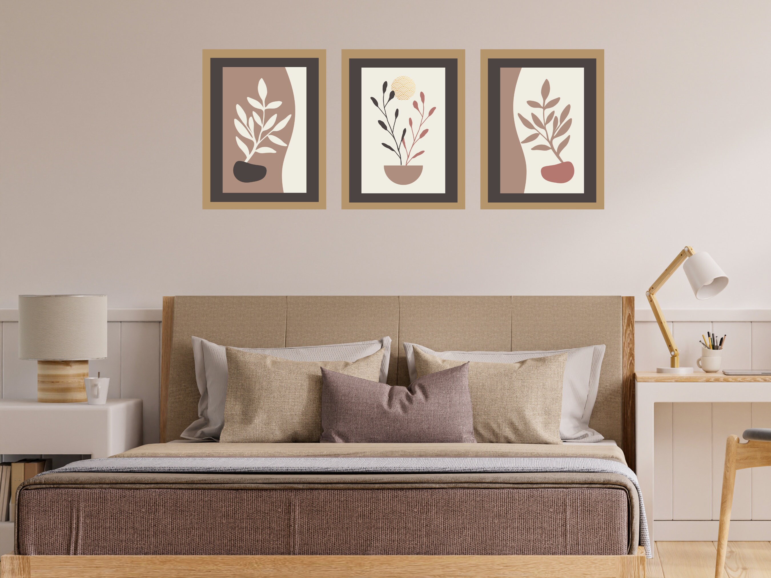 Modern Organic Wall Art Printstrending 2023 Colorsbotanical Art