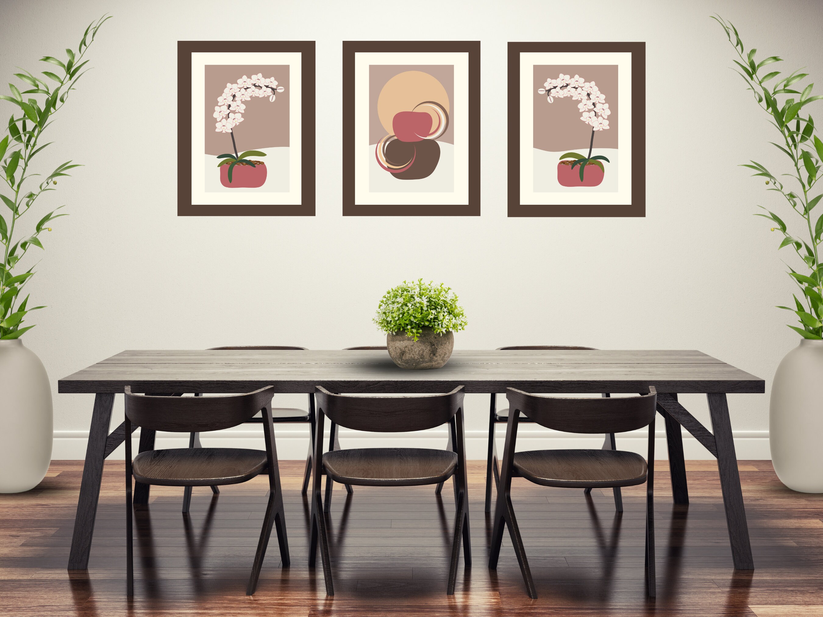 Modern Organic Wall Artminimalist Wall Art Mid Century Wall Etsy