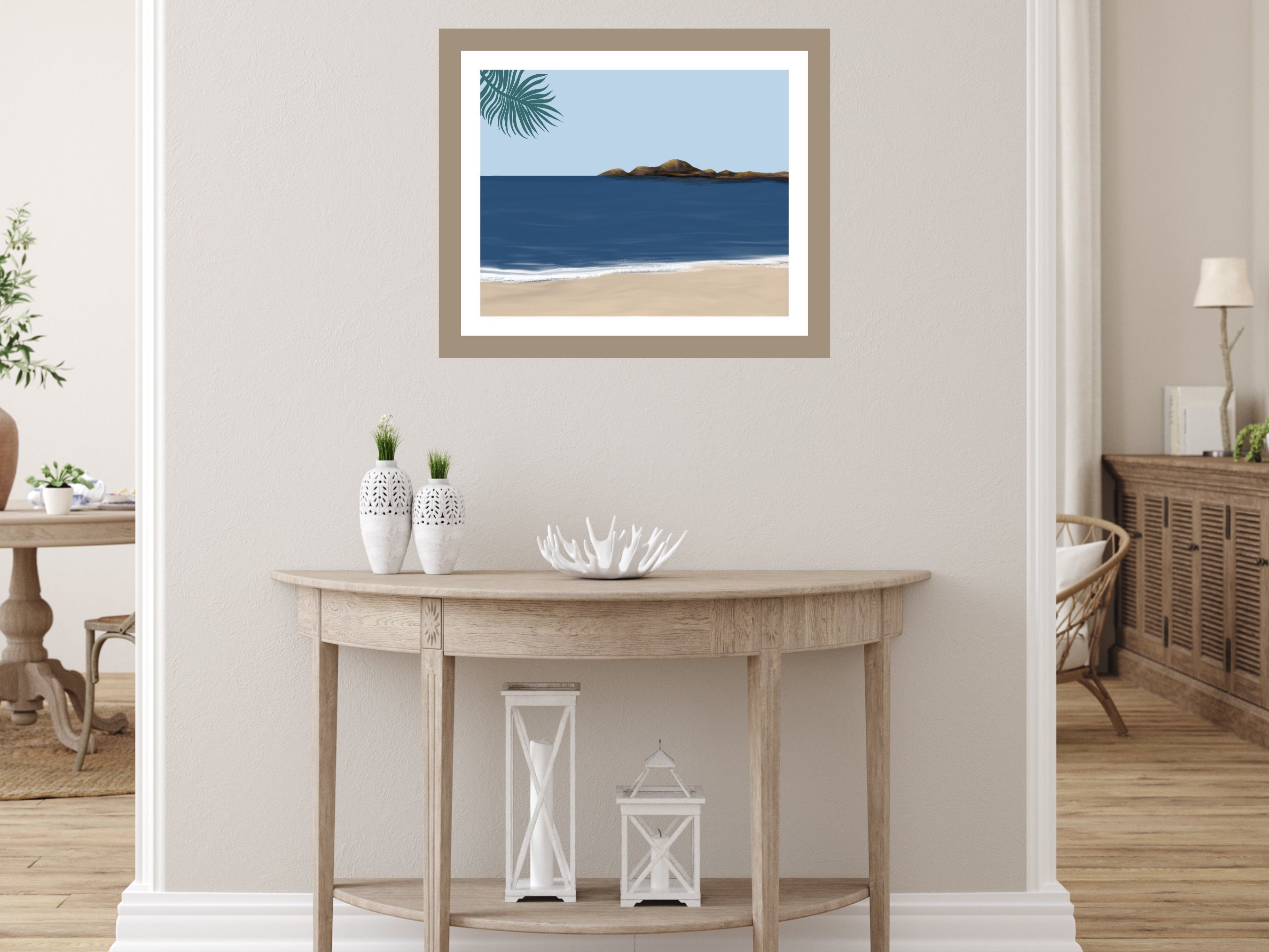 Ocean Wall Art Beach Landscape Art Minimalist Arttrending 2023