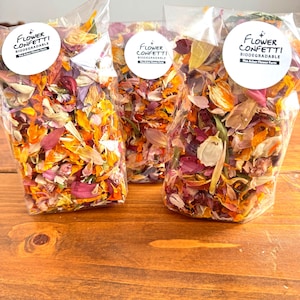 Biodegradable Flower Confetti: Wedding Toss, Floral Blessings