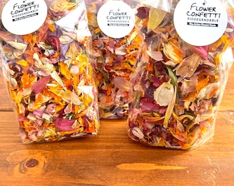 Biodegradable Flower Confetti: Wedding Toss, Floral Blessings