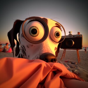 Canine Captures - Dali Style Canvas Gallery Wrap