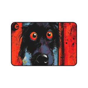 Peek-a-Boo Pooch - Desk Mat