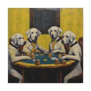 Labrador Ante Up Canvas Gallery Wrap