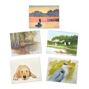 Juego de tarjetas de notas multidiseño Southern Views 2