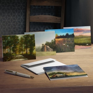 Southern Views Set Cartes de voeux multi-designs, Impressions d'art, Floride, Cartes de correspondance